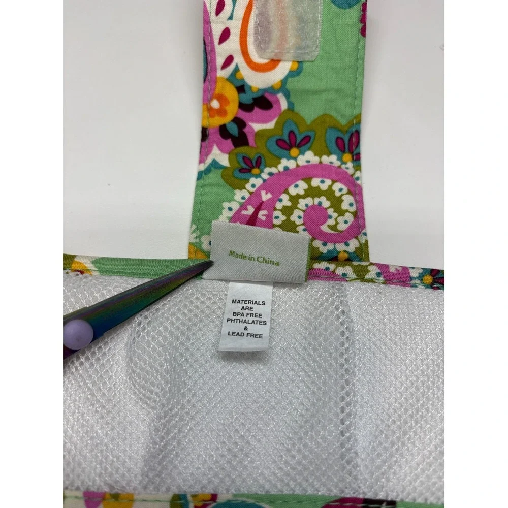 Vera Bradley Diaper Changing Pad Clutch Tutti Frutti Quilted Paisley Pattern New